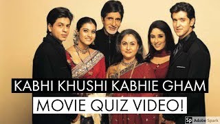 Kabhi Khushi Kabhie Gham Movie Quiz | ShahRukh Khan and Kajol Quiz Show | Source of Bollywood screenshot 5