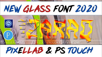 How To Make New Color Stylish Glass Font In Ps Touch & Pixellab | Color Glass Font | Glass Font |