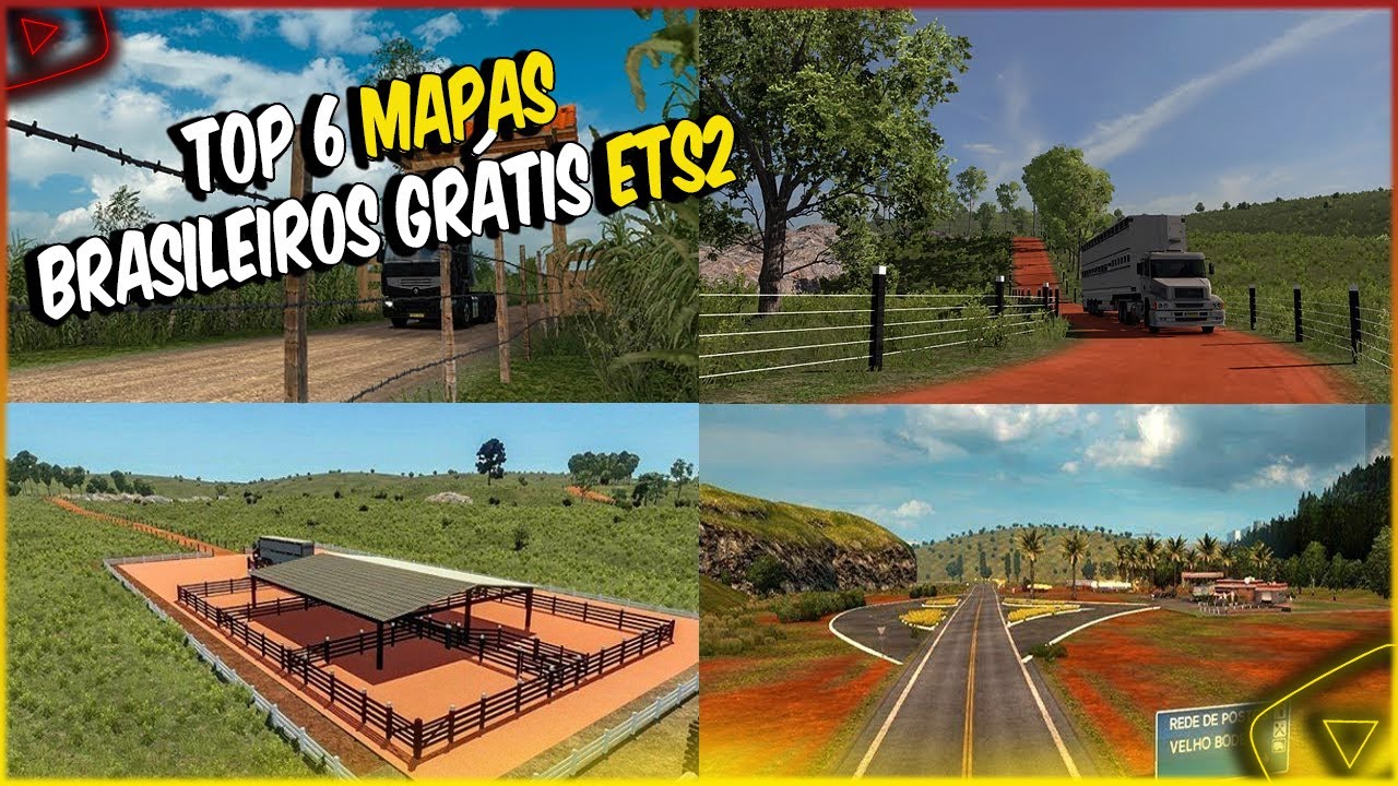 ▶️MAPA BRASILEIRO PARA PC FRACO MAIS LEVE DO EURO TRUCK