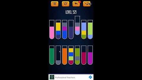 Water Sort Puzzle - Color Liquid Sorting Game Level 521 Solution