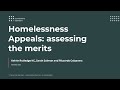 Homelessness appeals assessing the merits  cornerstone barristers