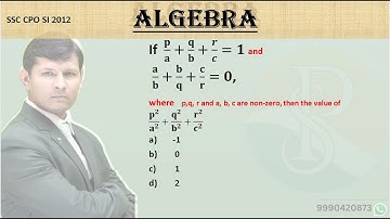 If  𝐩/𝐚+𝐪/𝐛+𝒓/𝒄=𝟏 and   𝐚/𝐛+𝐛/𝐪+𝐜/𝐫=𝟎, where   p,q, r and a, b, c are non-zero, then the value