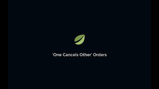 Bitfinex - OCO Orders (One Cancels Other)