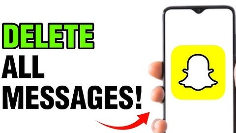 NEW! DELETE ALL SNAPCHAT MESSAGES 2025!
