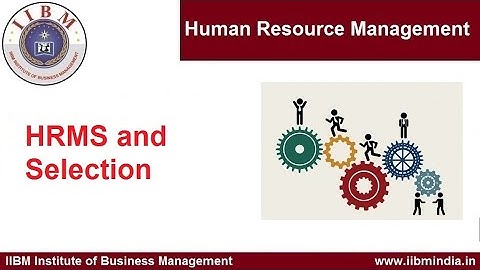 IIBM Institute | Human Resource Management | HRMS And Selection