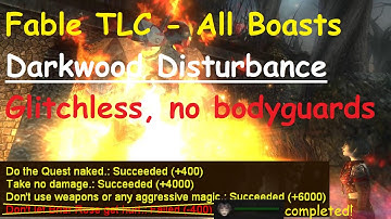 Fable TLC All Boasts - Darkwood Disturbance - Glitchless, no Bodyguards