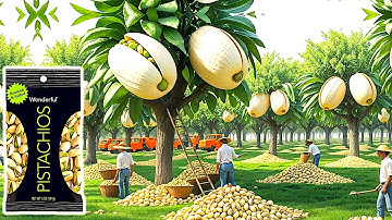 How PISTACHIOS Are Harvested and Processed in Factory