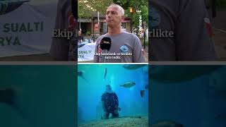 Muğlada Denizin Metrelerce Dibinde Namaz Kıldılar