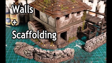 Easy Dry-Stone walls and Scaffolding 28mm