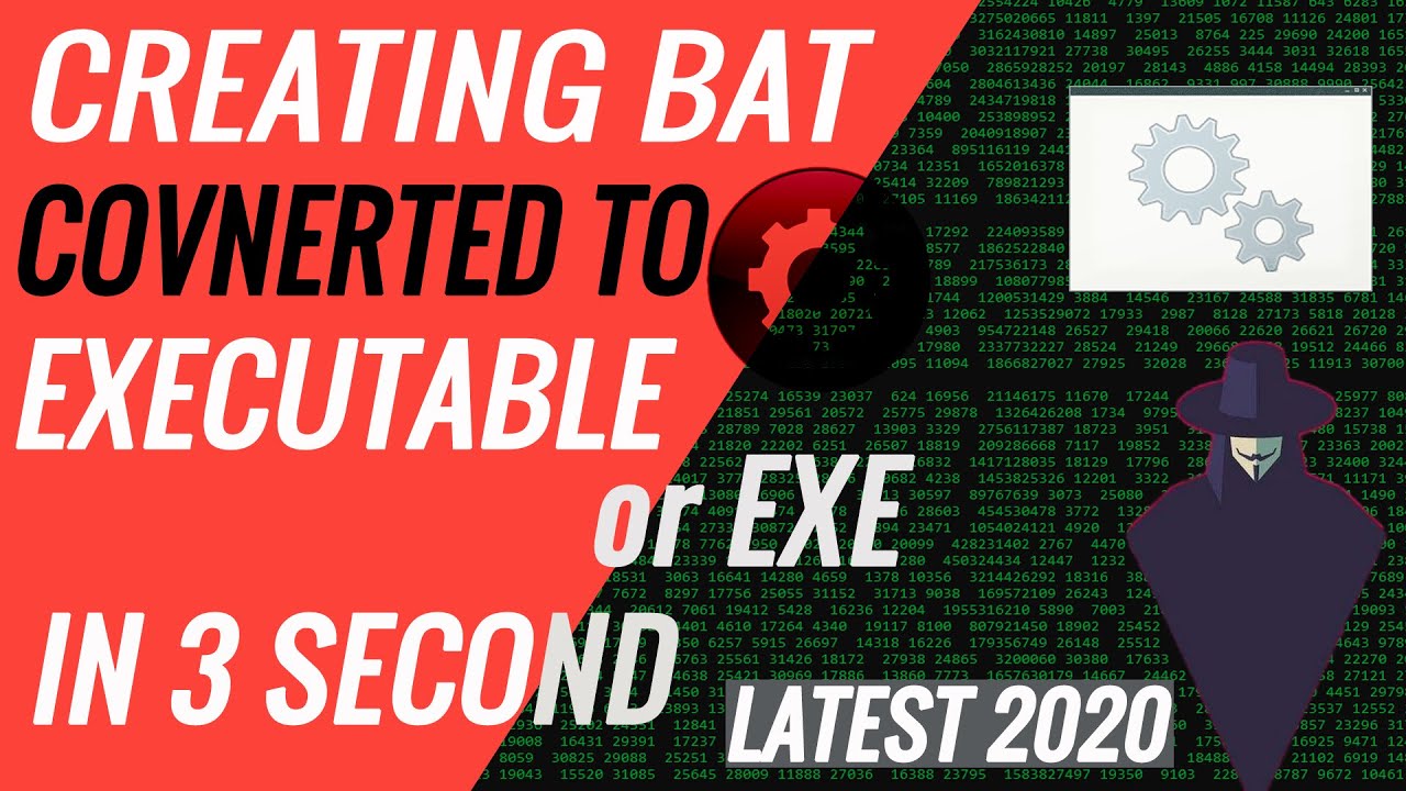 Creating BAT File Converted to EXE - YouTube