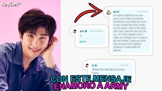 RM DERRITIÓ el CORAZÓN de ARMY con este mensaje en WEVERSE