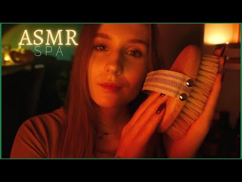 asmr po polsku 🌙 SPA 🧖‍♀️  dyniowy masaż całego ciała ROLEPLAY 🎃 (szept, deszcz, dźwięki dłoni)