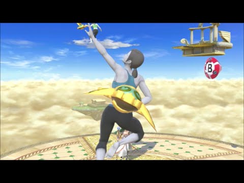 スマブラSP　Wii fit トレーナー　手前やられ　背中側