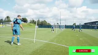 Passing Warm Up + Finishing Drills / Everton Training