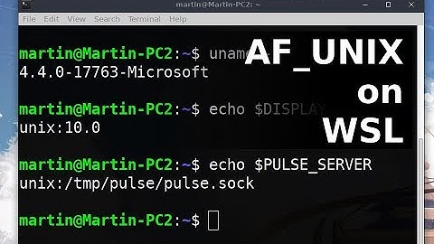 Launch GUI applications in WSL with Unix Domain Socket