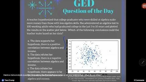 GED QOD: Correlation Example 3