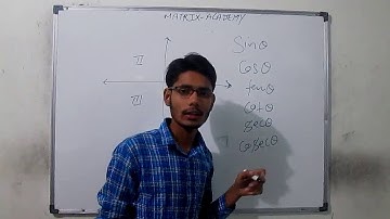 The Signs of Trigonometric Functions | Trigonometry | Matrix Academy | By Narendra Sir