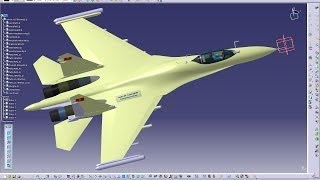 Su 35 Model on Catia - Reverse Engineering