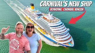 BOARDING Carnival Venezia in NYC - Newest Italian Cruise Ship