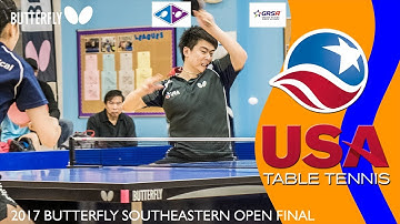 2017 Butterfly Southeastern Open Final - Yichi Zhang vs Jishan Liang - Highlights