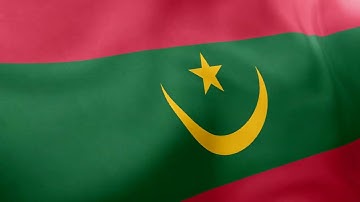 MAURITANIA - Waving Flag Loop 4K