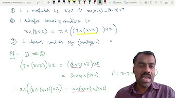 Lattice Theory 29- Modular Lattices