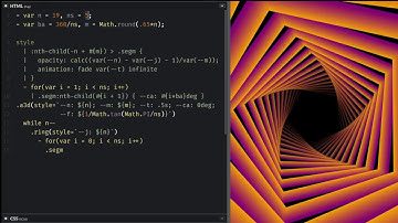 Infinite tunnel with CSS variables v2