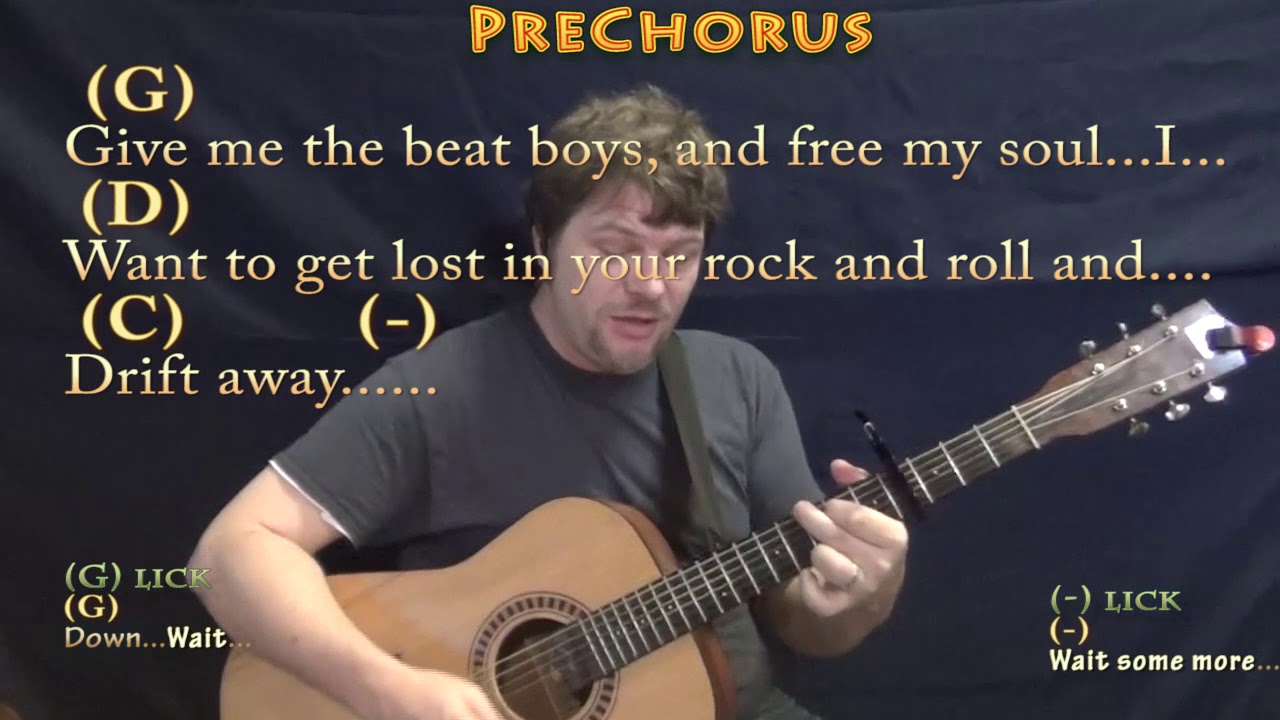 Drift Away (Dobie Gray) Strum Guitar Cover Lesson with Chords/Lyrics