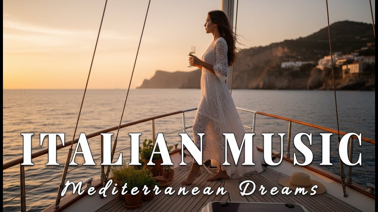 🎶 Italian Vibes & Mediterranean Music 🎶 Long-Play Scenic Amalfi Coast & Ravello Relaxation