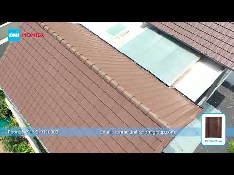 Perspective Russet Brown Mineral Roof Tile BMI Monier