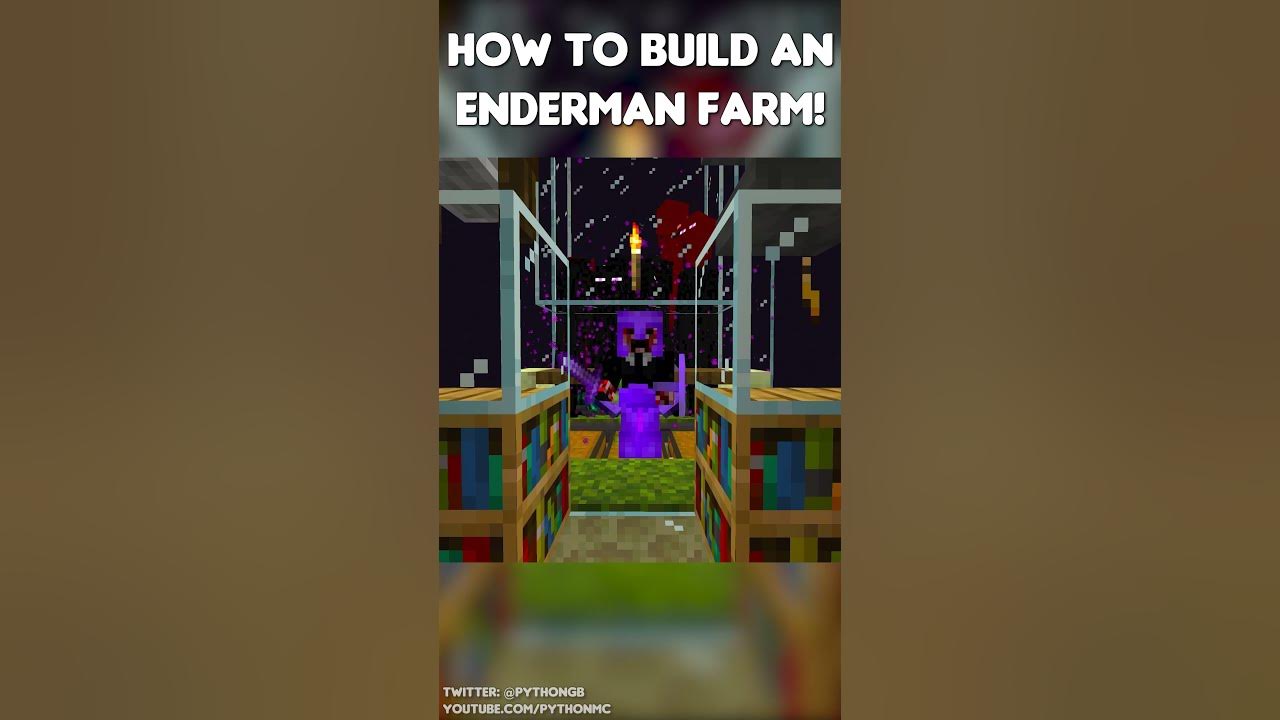 How to build enderman farm on #minecraft? #mojang