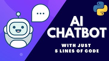 How to make an AI Chat Bot with just 5 lines of Python Code in 2021!