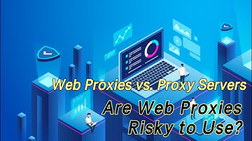 How are Web Proxies different from Proxy Servers? What is the risk of using the Web Proxy?