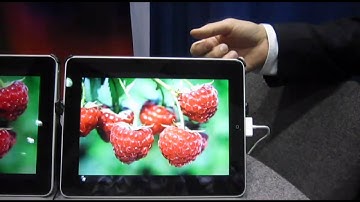 Nanosys QDEF Screen technology hands-on at SID 2011