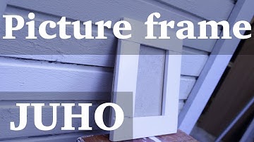 Picture frame with half lap joints