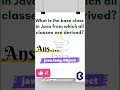 Base class in JAVA