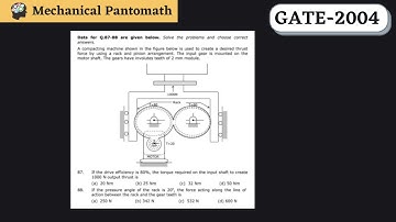 Q-87 & 88 | GATE Mechanical-2004 Solved Paper | GATE Mechanical Previous Year Question Solution