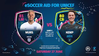 FIFA 20 | Olly Murs vs Roman Kemp | eSoccer Aid for Unicef Tournament