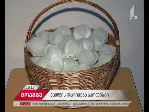 საჯარო სკოლებში მოსწავლეებისთვის ვაშლის დარიგება დღეიდან დაიწყო