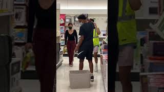 Bucket over boyfriend head prank! # Shorts