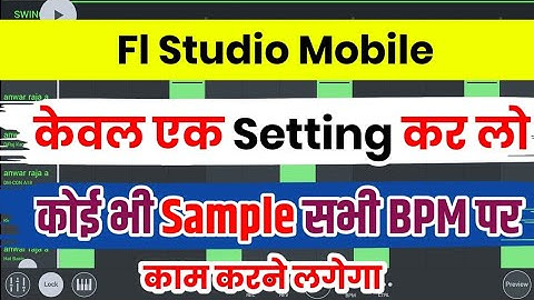 How to make loops at all BPM | How to set samples at all BPM in FL Studio Mobile |