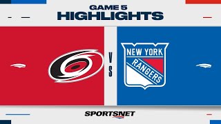 : NHL Game 5 Highlights | Hurricanes vs. Rangers - May 13, 2024