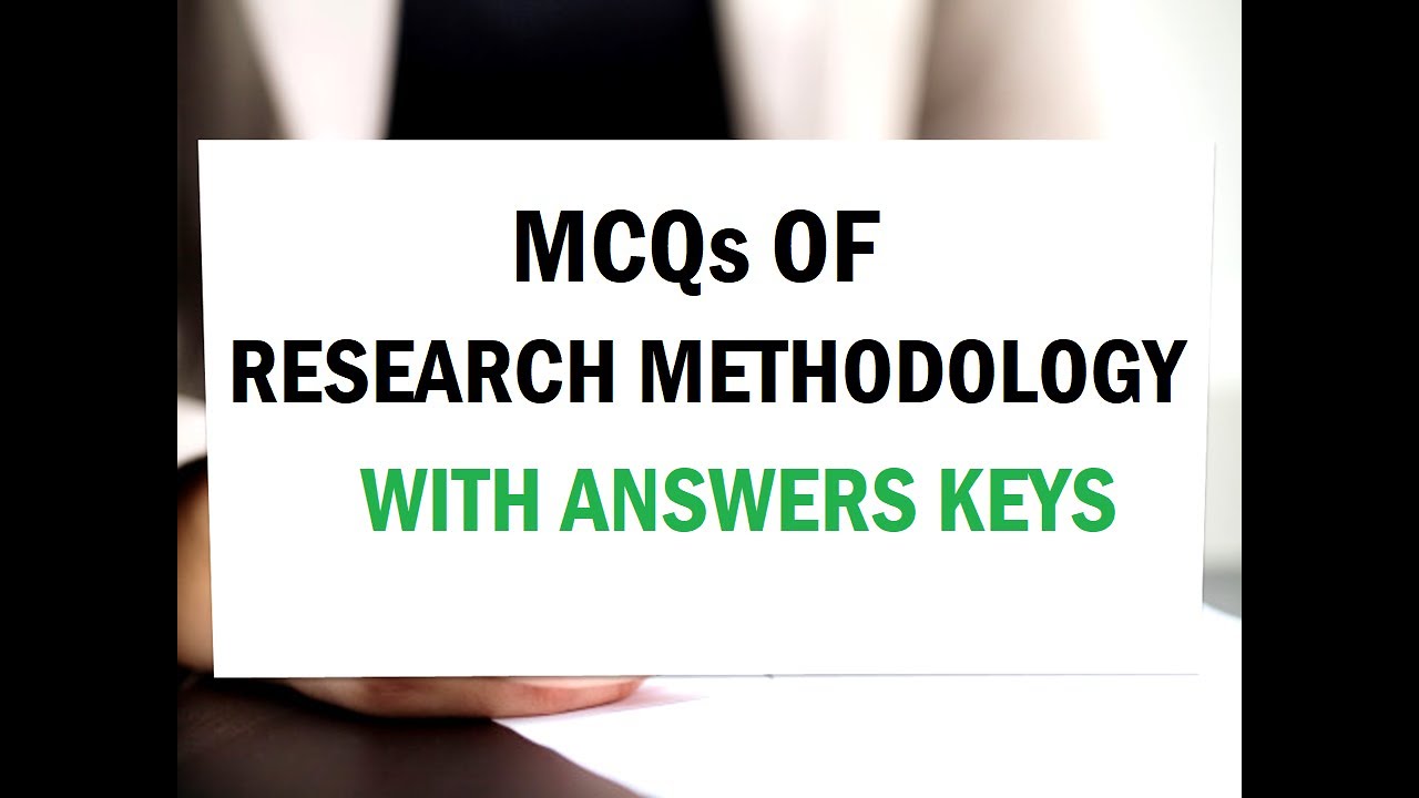 Mcqs on research methodology important for all competitive