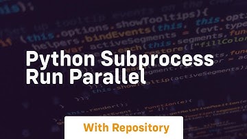 python subprocess run parallel