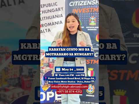 KABAYAN! WORK & LIVE IN HUNGARY!
