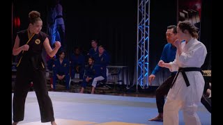 Sam Uses Eagle Fang To Defeat Piper - Cobra Kai S4-E9