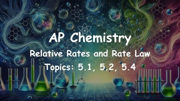 AP Chemistry Unit 5 - Relative Rates and Rate Law - Topics 5.1, 5.2, 5.4