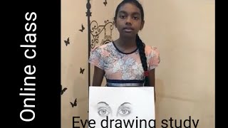 Eyes Drawing Study | Eye Pencil Drawing Step By Step | Online Drawing Class Eyes Drawing Study | Eye Pencil Drawing Step By Step | Online Drawing Class