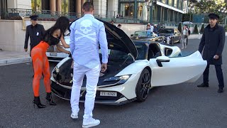 Supercars in Monaco 2023 [ 5 ] (Philipp Plein's SF90 Stradale, Brabus B63, 918 Spyder, 720S, Pista,.