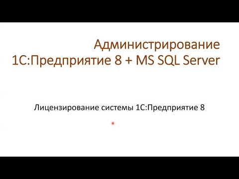 4.1  Типы системы лицензирования 1С:Предприятие